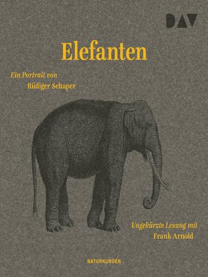 cover image of Elefanten. Ein Portrait